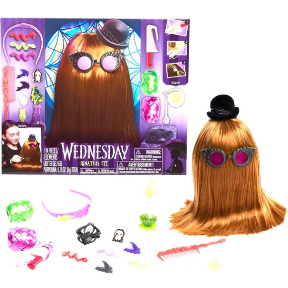 WEDNESDAY Addams Hairy Cousin IGNATIUS ITT Role Playing Styling Head Set NEW - Picture 1 of 7